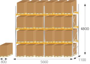 Pallet Racking Kit F - (Euro Pallet)