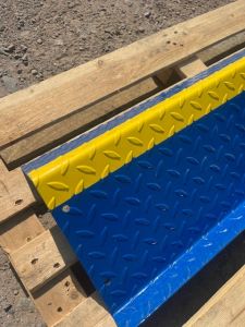 Blue Staircase Treads