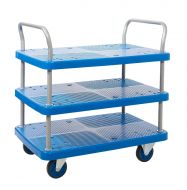 ProPlaz Blue 3 Shelf Trolley