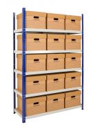 Clicka Shelving 265 With Archive Boxes