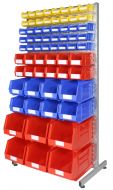 Louvre Rack - Double Sided with Bins - Kit A